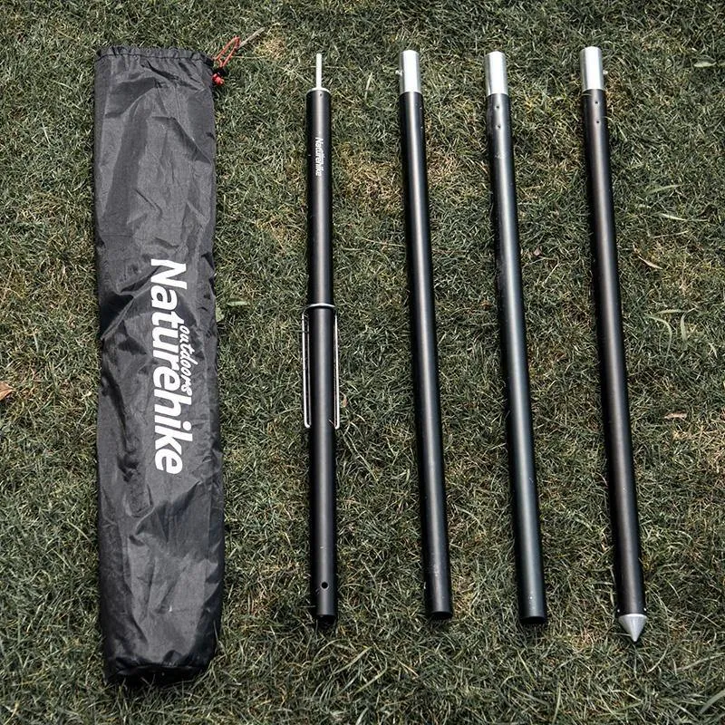 240cm/280cm Aluminum Alloy & Wood Pattern Tent Pole