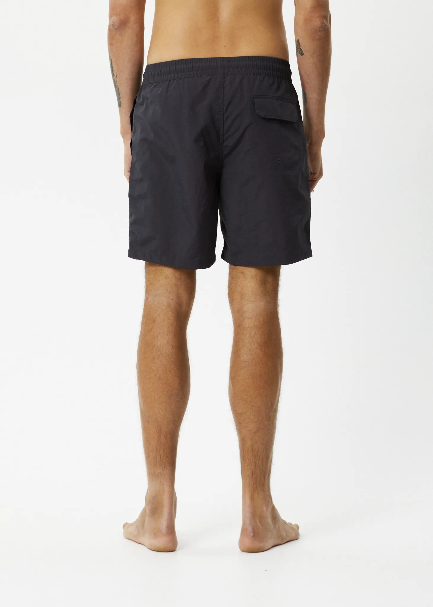 AFENDS Mens Collage - Swim Short 18" - Charcoal