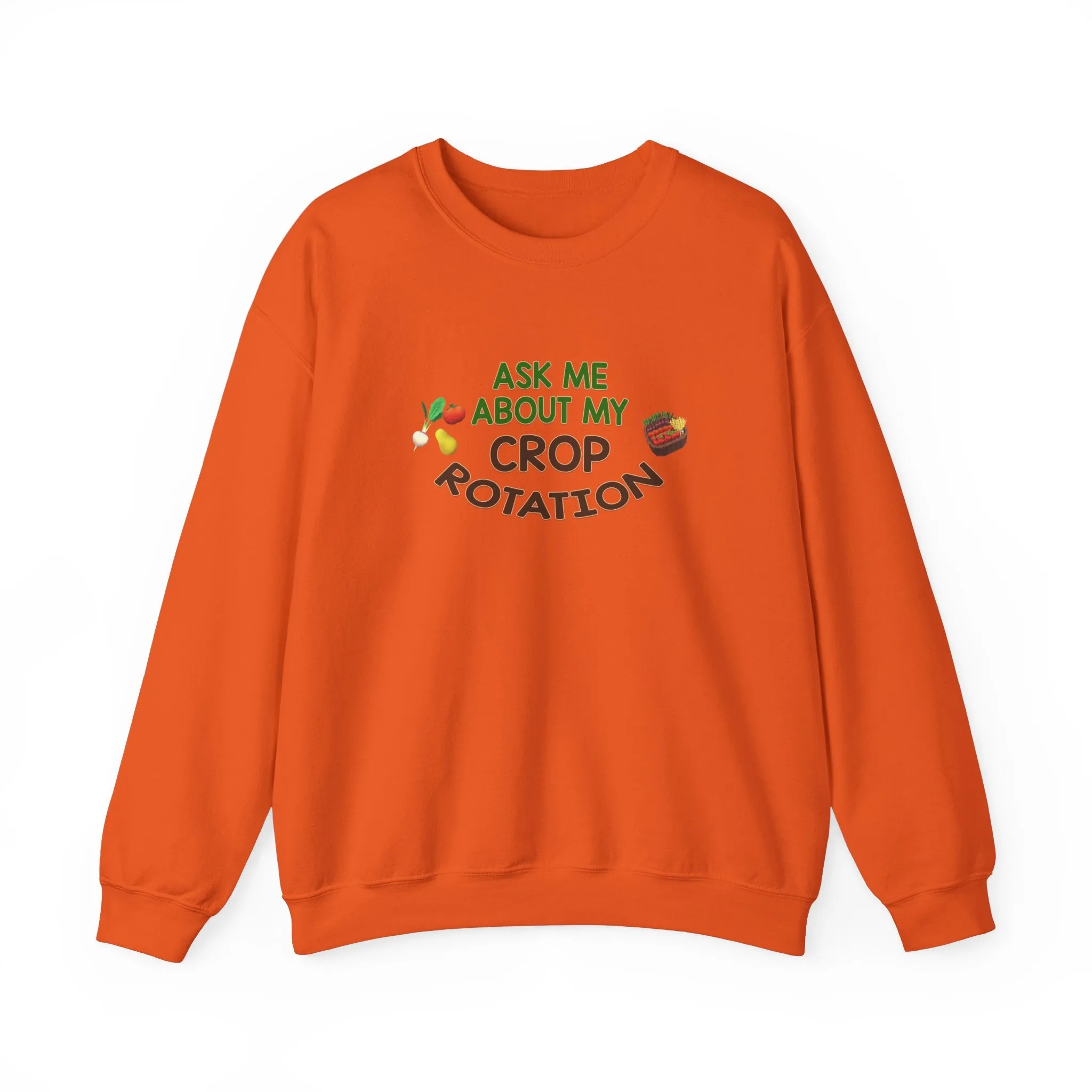 Ask Me About My Crop Rotation - Unisex Heavy Blend™ Crewneck Sweatshirt