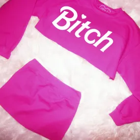 BARBIE BITCH MINISKIRT SWEATSUIT