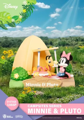 Beast Kingdom Disney Campsite Series Minnie & Pluto Special Edition D-Stage PVC Diorama Statue