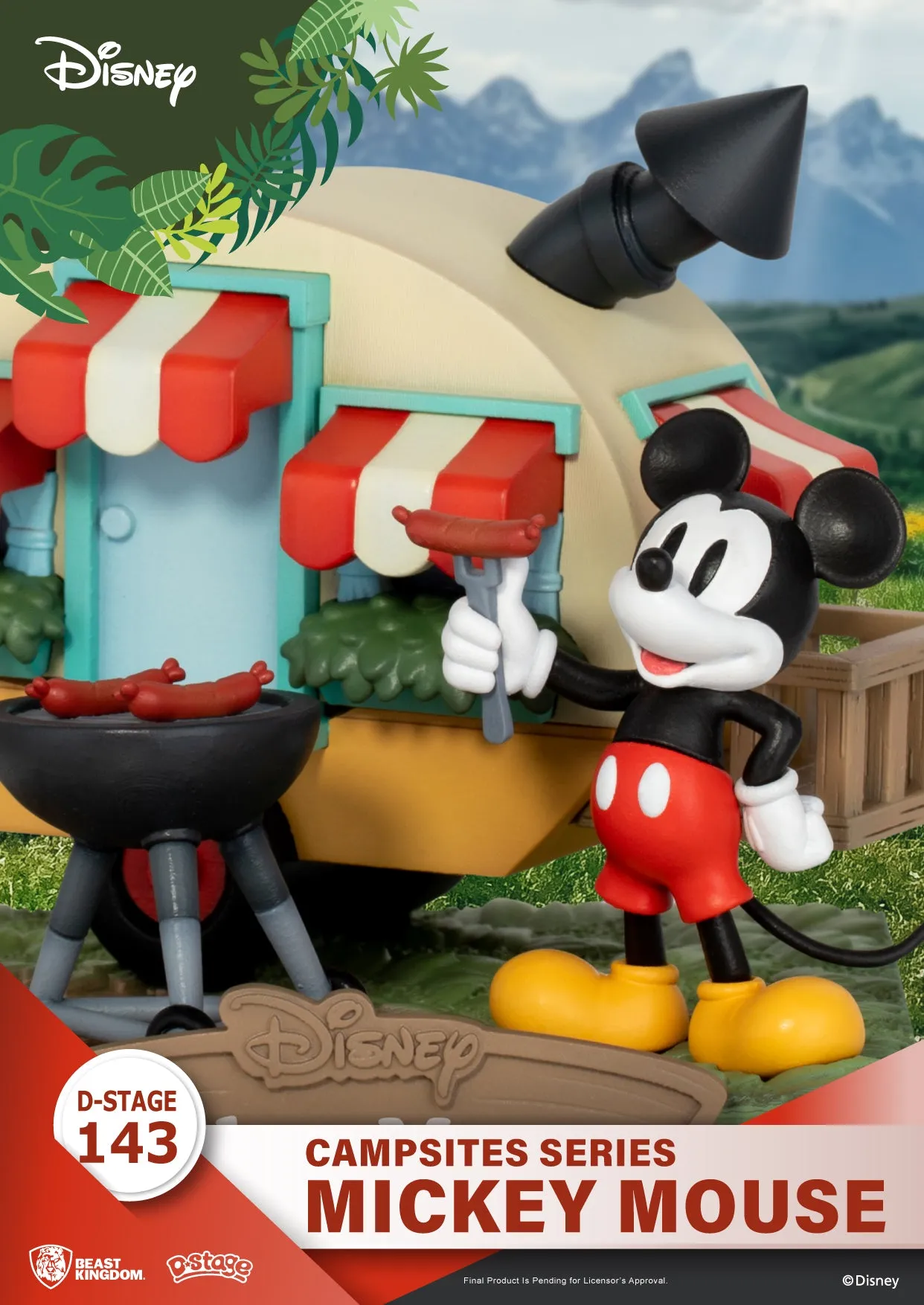 Beast Kingdom DS-143 Disney Campsites Series - Mickey Mouse Diorama Stage D-Stage Figure Statue