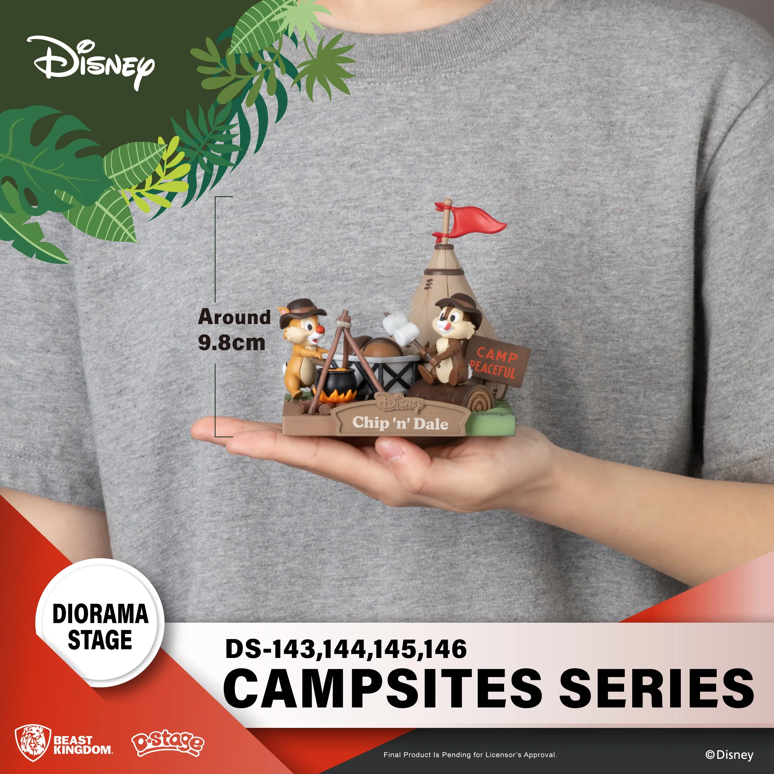 Beast Kingdom DS-143 Disney Campsites Series - Mickey Mouse Diorama Stage D-Stage Figure Statue