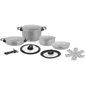 BRUNNER FUSION 7 1 Ø 22cm SET DI PENTOLA SLAVA-SPAZIO COMPATTE E LGGERE