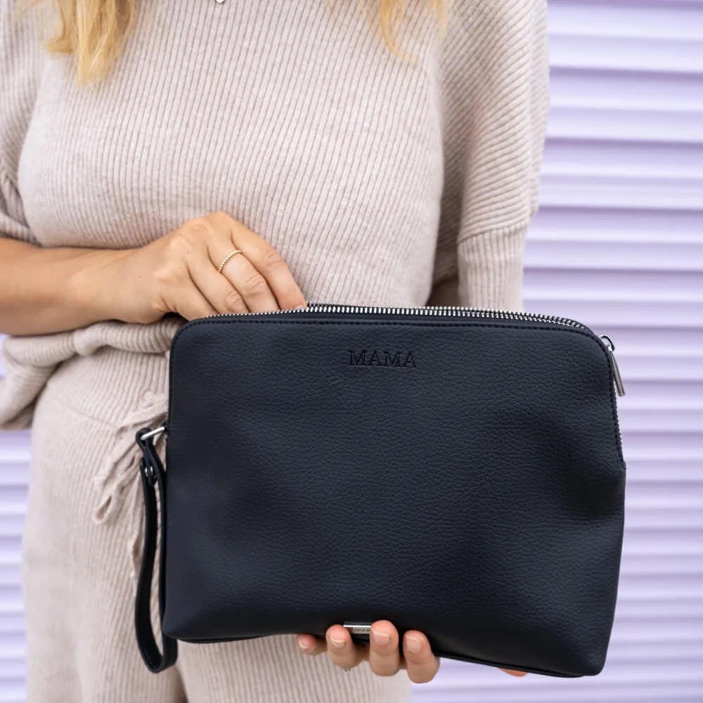 Changing Pouch/ Nappy Clutch - Black