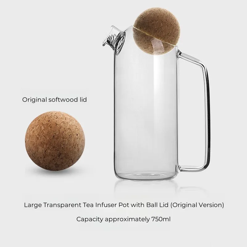 Charming Cork Ball Teapot – Fun and Functional Glass Tea Kettle