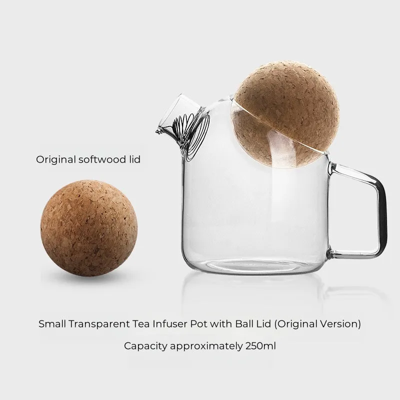 Charming Cork Ball Teapot – Fun and Functional Glass Tea Kettle