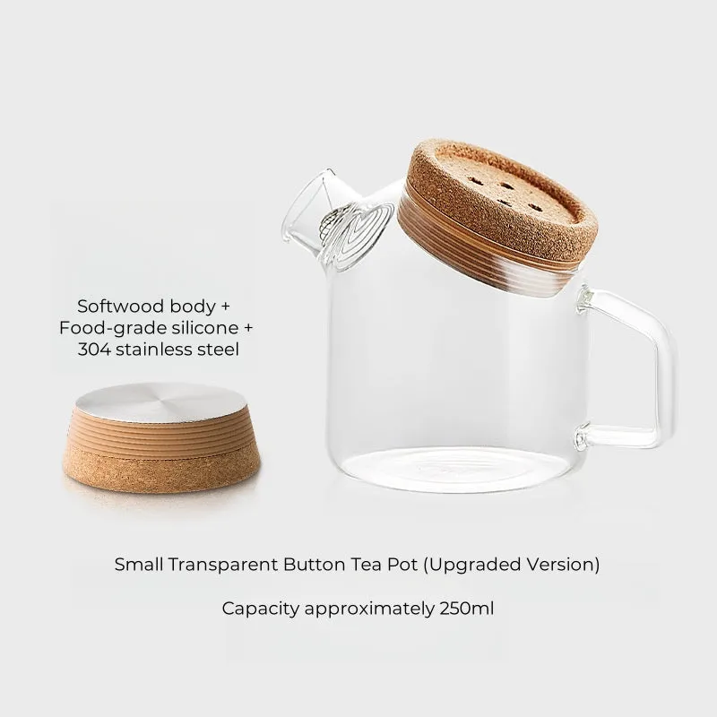 Charming Cork Ball Teapot – Fun and Functional Glass Tea Kettle