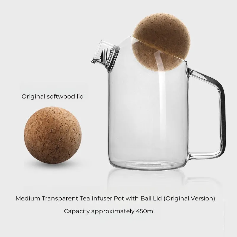 Charming Cork Ball Teapot – Fun and Functional Glass Tea Kettle