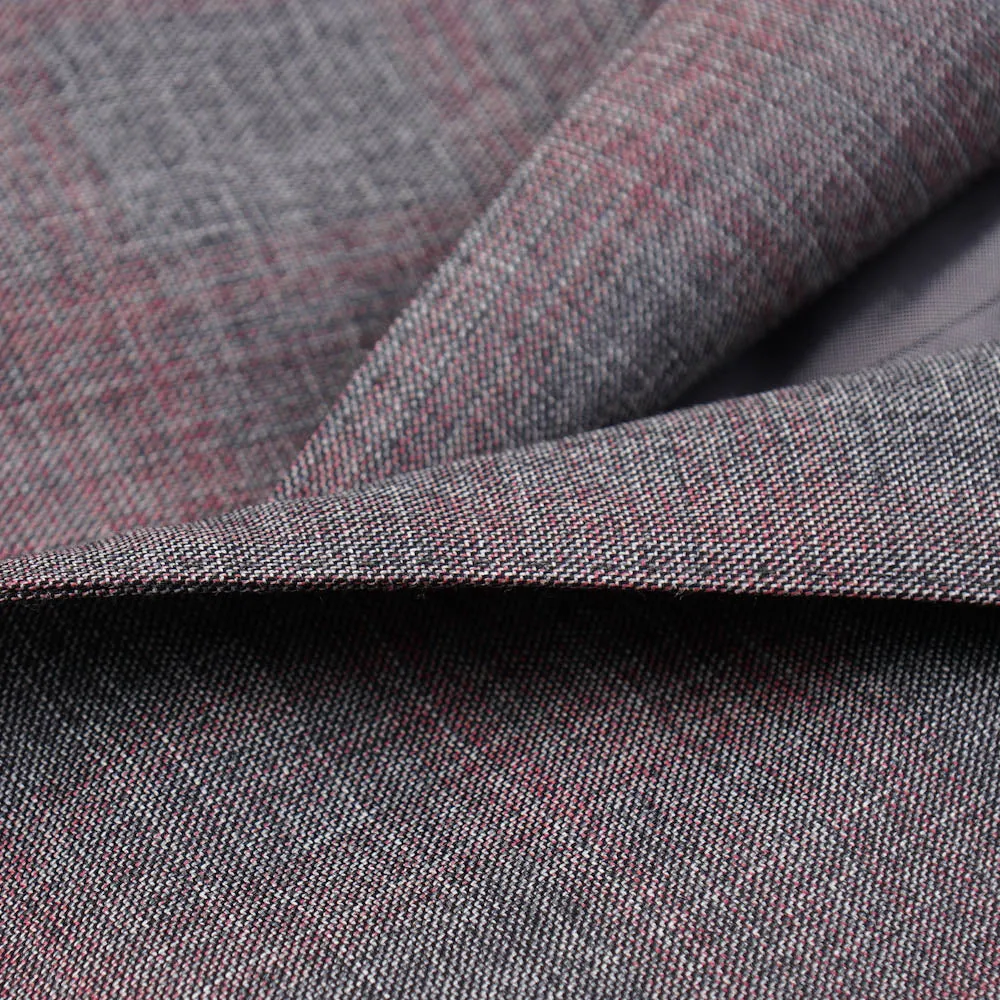 Ermenegildo Zegna Gray-Pink Check Wool Sport Coat