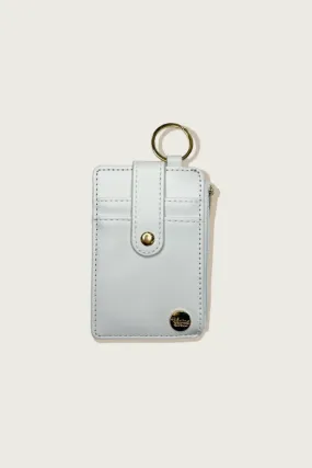 Keychain Card Wallet - White