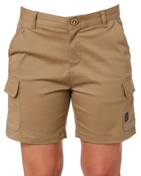 Ladies Staple Cargo Shorts - Khaki