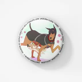 Love 4 A Walk Button Badge Set