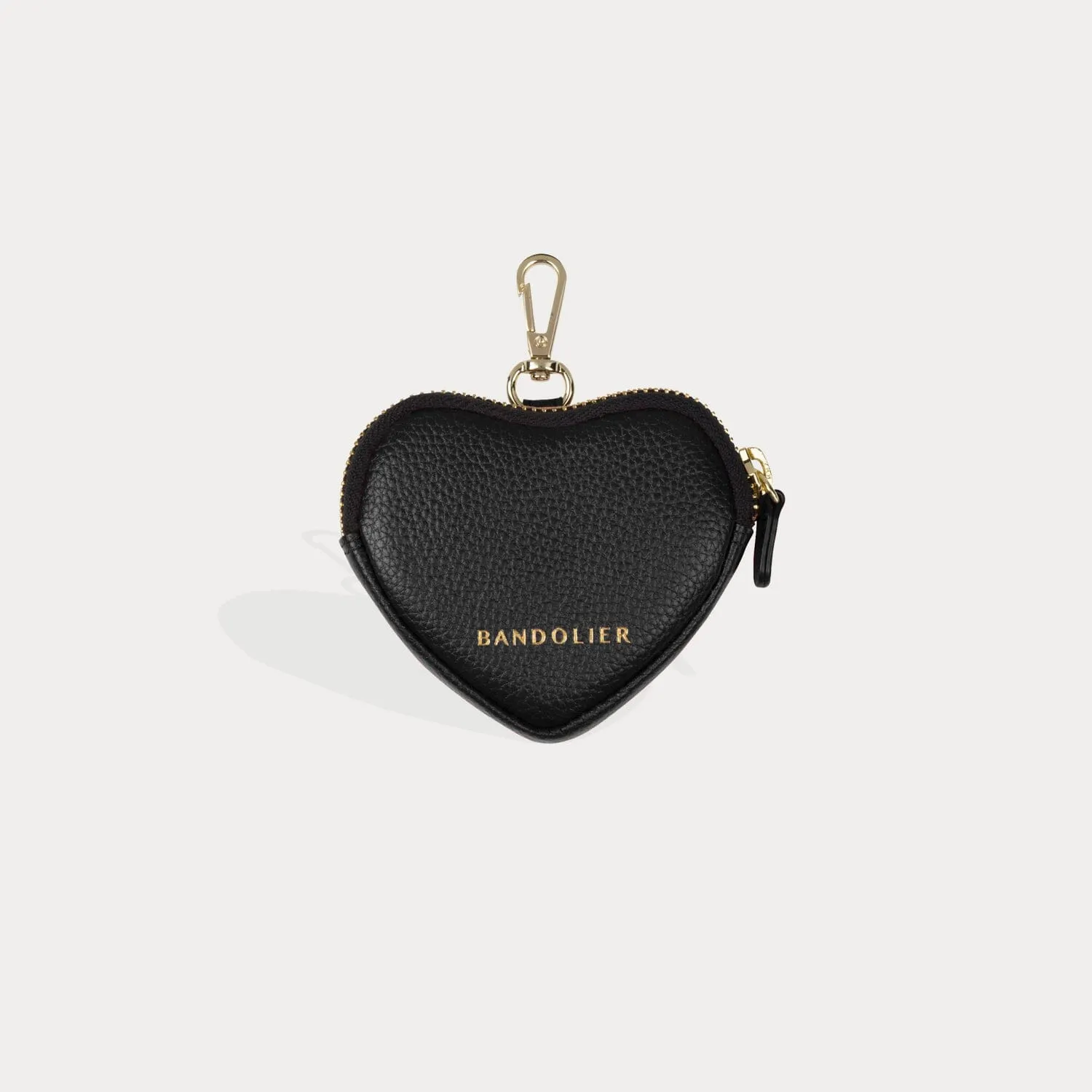 Mini Heart Pouch - Black/Gold