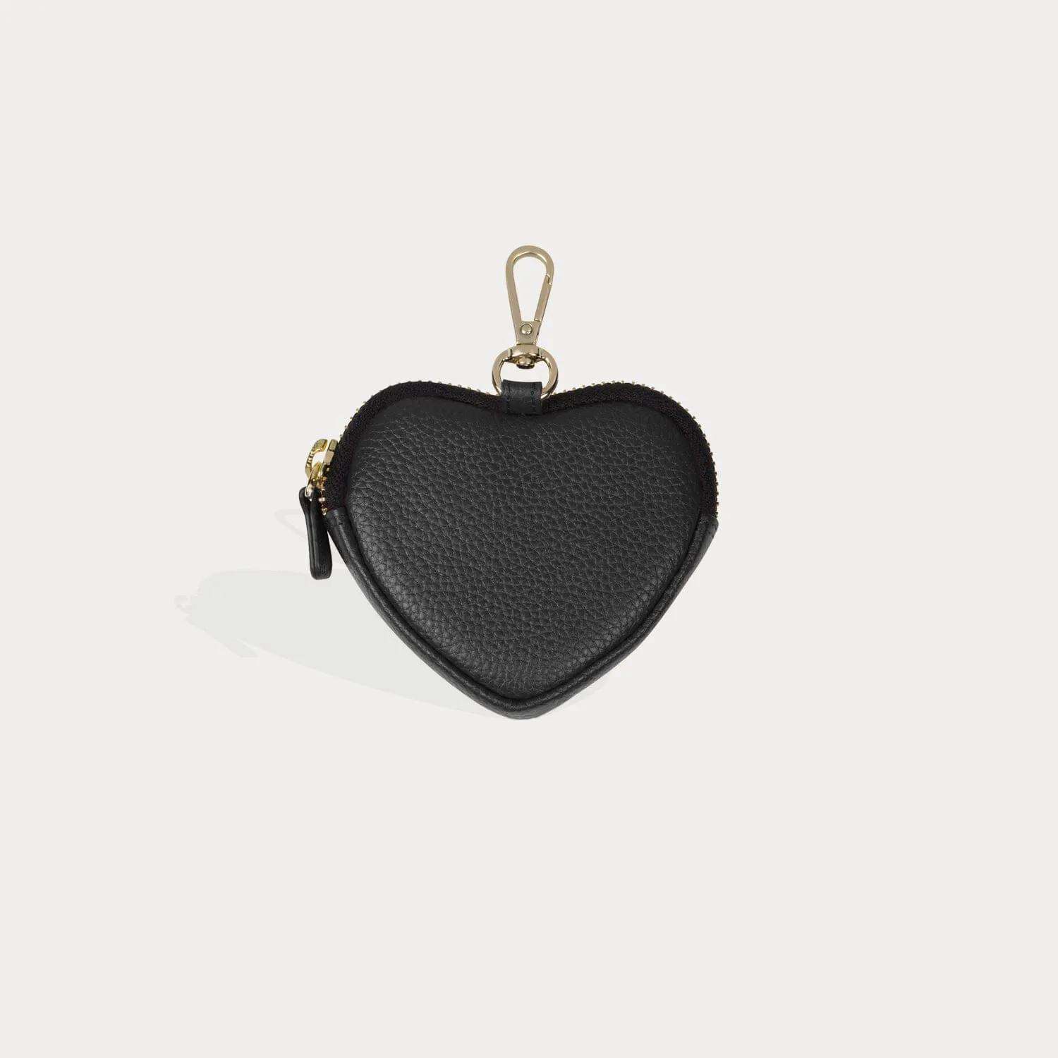 Mini Heart Pouch - Black/Gold