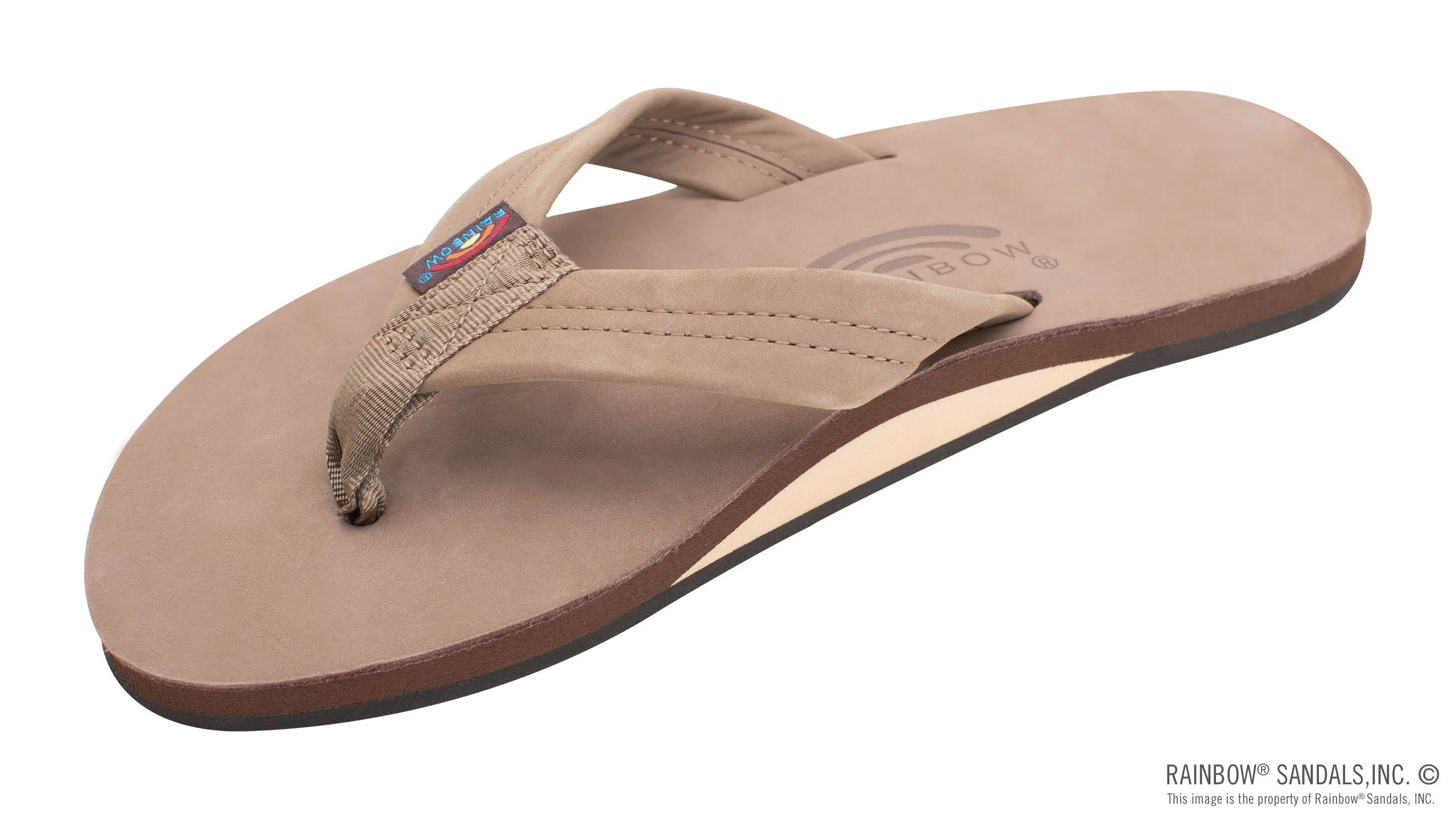 Women's Single Layer Premier Leather with Arch Support 1" Strap